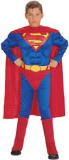 Superman Deluxe Muscle Chest Child Costume Large