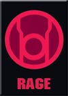Blackest Night Magnet - Red Lantern Corps Symbol Rage