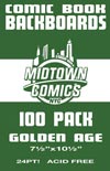 Golden Age Size Comic Book Boards 100-Pack (Acid-Free)