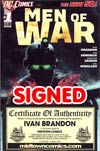 Men Of War Vol 2 #1 1st Ptg Signed By Ivan Brandon