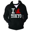 Godzilla I Crush Tokyo Black Zip-Up Hoodie Medium