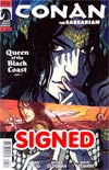 Conan The Barbarian Vol 3 #1 Incentive Becky Cloonan Variant Cover Signed By Brian Wood And Becky Cloonan