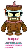 Futurama Wooden Bender 6-Inch Vinyl Figure