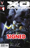 X-O Manowar Vol 3 #1 1st Ptg Regular Esad Ribic Cover Signed By Rob Venditti