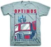 Transformers Optimus For President Grey T-Shirt Large