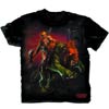 Masters Of The Universe He-Man Astride Battlecat Black T-Shirt Medium