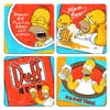Simpsons Duff Beer 4-Piece Coaster Set