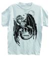 Dungeons & Dragons Flying Dragon White T-Shirt XX-Large