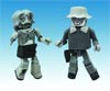 Walking Dead Minimates Halloween 2012 Black & White 2-Pack