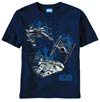 Star Wars Ships Diagrams Navy T-Shirt Large