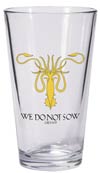 Game Of Thrones Pint Glass - Greyjoy Sigil