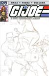 GI Joe A Real American Hero #182 Incentive Larry Hama Sketch Variant Cover