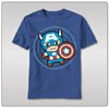 Marvel Kawaii Cap In Circle T-Shirt Small