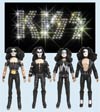 KISS Retro 8-Inch Action Figure Series 2 1st Album Assortment Case