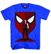 Spider-Man Vector Mask Previews Exclusive Blue Heather T-Shirt XX-Large