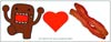 Domo Car Magnet - Domo Loves Bacon