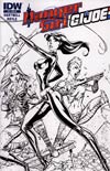 Danger Girl GI Joe #4 Incentive J Scott Campbell Sketch Cover