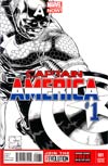 Captain America Vol 7 #1 Incentive Joe Quesada Sketch Cover
