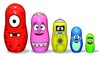 Yo Gabba Gabba 5-Piece Nesting Doll Set