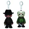 Jason & Freddy 4-Inch Plush Clip-On - Jason