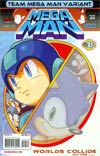 Mega Man Vol 2 #24 Variant Team Mega Man Cover (Worlds Collide Part 1)