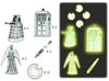 Doctor Who Glow-In-The-Dark 2D Moulded Sticker Set