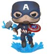 POP Marvel Avengers Endgame Captain America With Broken Shield And Mjolnir Vinyl Bobble Head