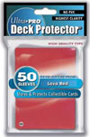 Ultra Pro Gaming Solid Deck Protector Red