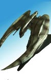 Battlestar Galactica Modern Cylon Raider Statue