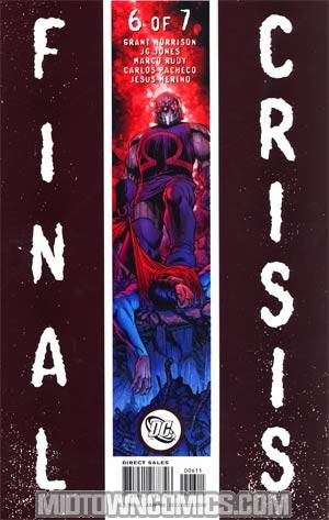 Final Crisis #6 Cover B Story Sliver Cover