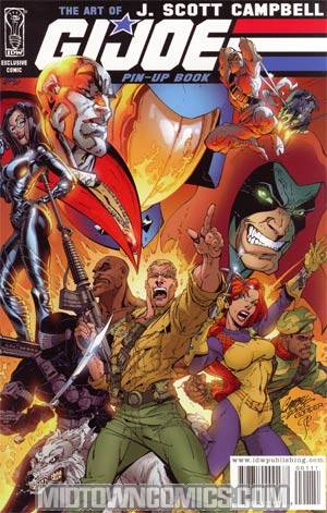 GI Joe Vol 4 #1 Incentive J Scott Campbell Pin-Up Book