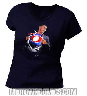 Obama Time For A Change By Alex Ross Black Womens T-Shirt Large