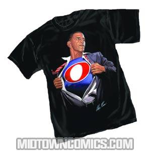 Obama Time For A Change By Alex Ross Black Youth T-Shirt Large