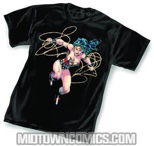 Wonder Woman Trinity By Jim Lee Black T-Shirt Large