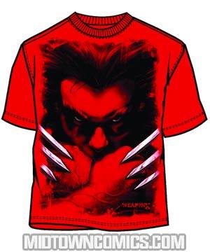 Wolverine Mean Muggin Red T-Shirt Large