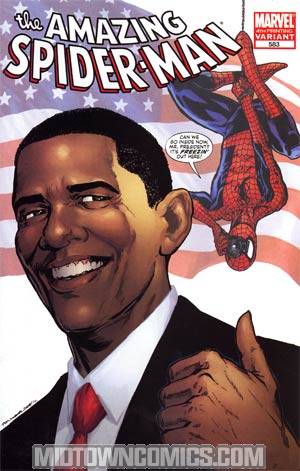 Amazing Spider-Man Vol 2 #583 Cover E 4th Ptg Variant Barack Obama Cover