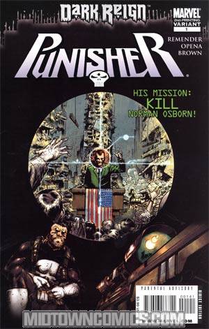Punisher Vol 7 #1 Cover C 2nd Ptg Jerome Opena Variant Cover (Dark Reign Tie-In)