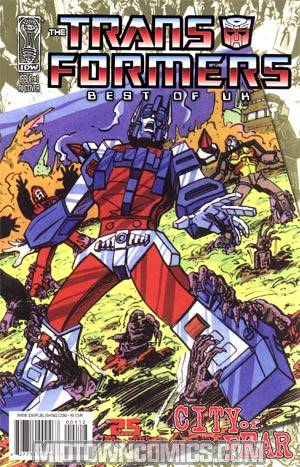 Transformers Best Of UK City Of Fear #1 Incentive Retro Art Variant Cover