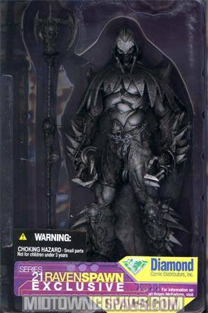Spawn Series 21 Diamond Exclusive Raven Spawn Pewter Finish Variant Action Figure