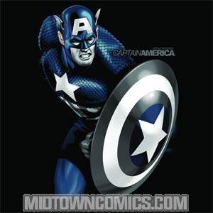 Captain America Desaturate America Black T-Shirt Large