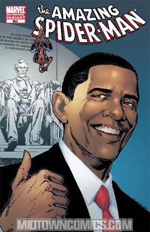 Amazing Spider-Man Vol 2 #583 Cover H 5th Ptg Variant Barack Obama Cover 