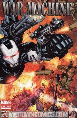 War Machine Vol 2 #1 Cover D 2nd Ptg Leonardo Manco Variant Cover (Dark Reign Tie-In)