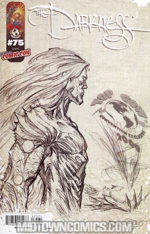 Darkness Vol 3 #75 Cover G NYCC 2009 Canvas Sketch Michael Broussard Variant Cover