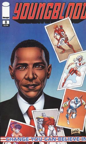 Youngblood Vol 4 #8 1st Ptg Barack Obama Cover