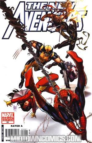 New Avengers #50 Cover B Variant Kubert Cover (Dark Reign Tie-In)