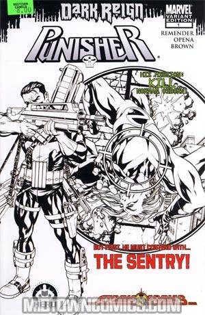 Punisher Vol 7 #1 Cover D Atomic Comics ACTOR Limited Edition Sketch Cover