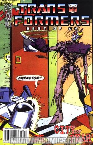 Transformers Best Of UK City Of Fear #2 Incentive Retro Art Variant Cover