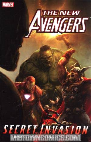 New Avengers Vol 8 Secret Invasion Book 1 TP Direct Market Secret Invasion New Avengers Book 1 Spine