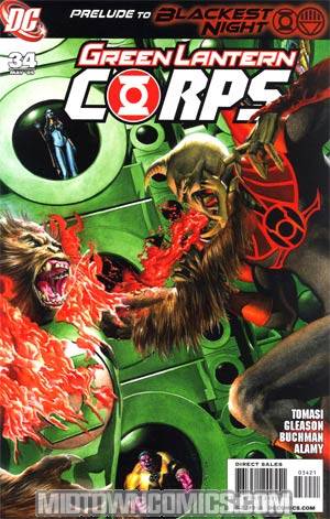 Green Lantern Corps Vol 2 #34 Cover B Incentive Rodolfo Migliari Variant Cover (Blackest Night Prelude)