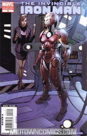 Invincible Iron Man #10 Cover C 2nd Ptg Salvador Larroca Variant Cover (Dark Reign Tie-In)